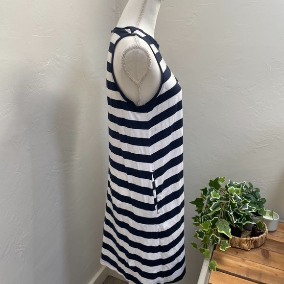 Gap Blue and White Striped Dress - Picture 2 of 4